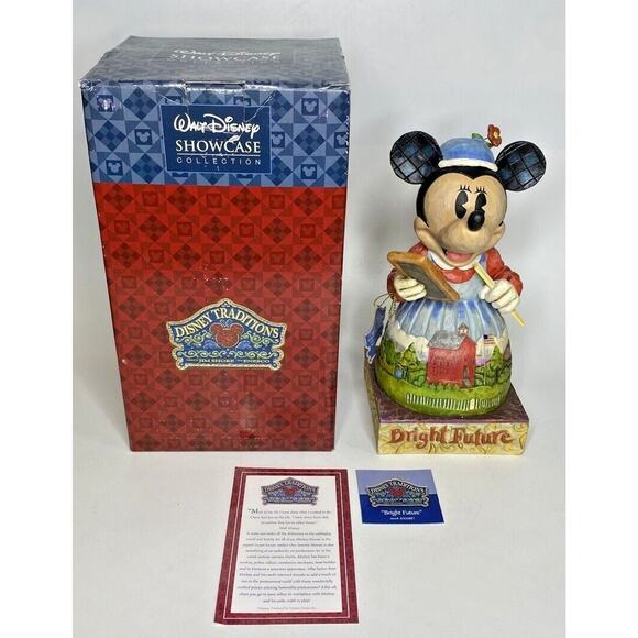 Jim Shore "Bright Future" Minnie Mouse Showcase Collection With Box SKU U7 - Picture 1 of 8